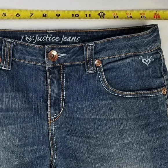 I Love Justice Girl's Blue Denim 16.5 Simply Low - Picture 3 of 9